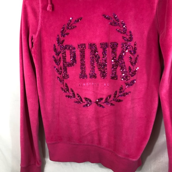Victoria's Secret PINK Bling Zip Up Sweatshirt 💖 - Picture 2 of 7